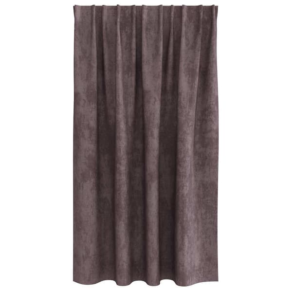 Sammetsgardiner 2 st Brun 140 x 140 cm Sammet