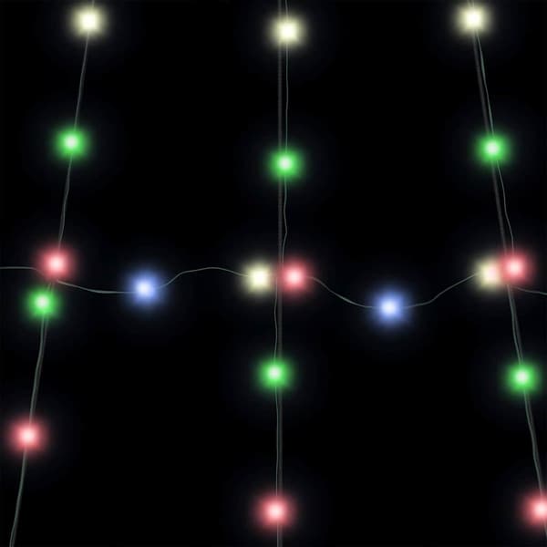 LED Julgran med markspikar Flerfärgsdesign 182 cm Metall