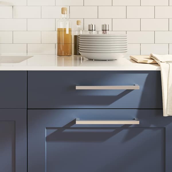 Skåphandtag 5 st silver 224 mm rostfritt stål