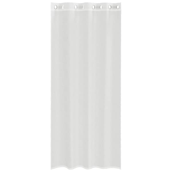 Voile gardiner med genomföringar 2 st vit