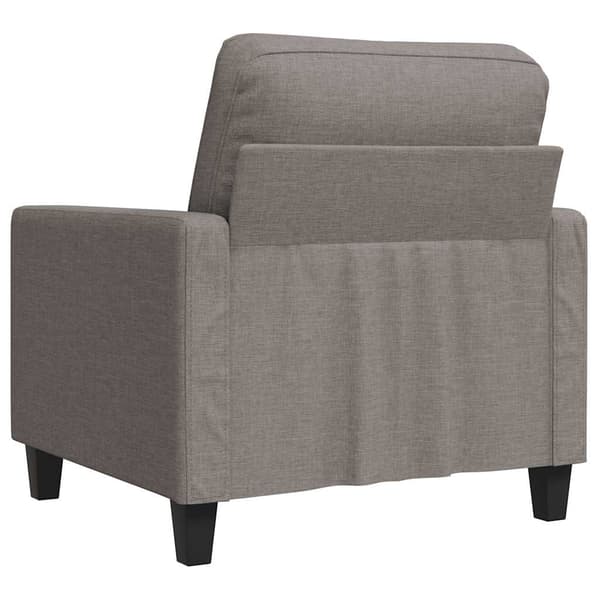 Fåtölj taupe 60 cm tyg