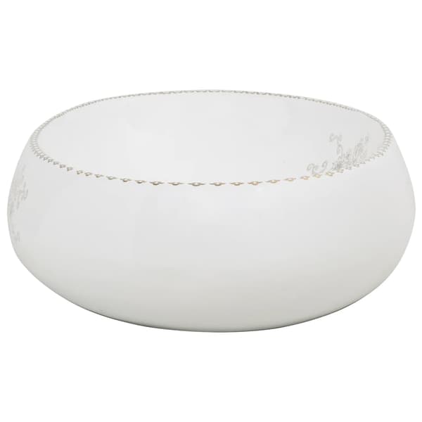 Handfat vit oval 59x40x15 cm keramik