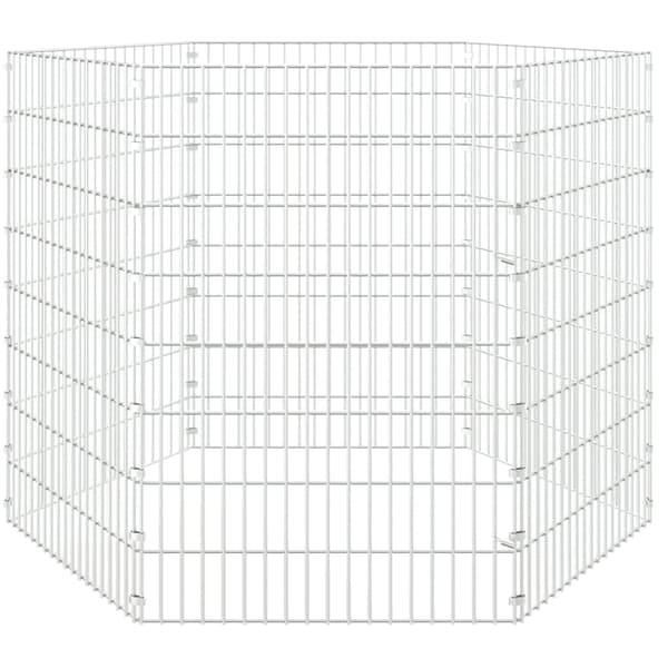 Husdjursbur 6-panel 54x80 cm galvaniserat järn