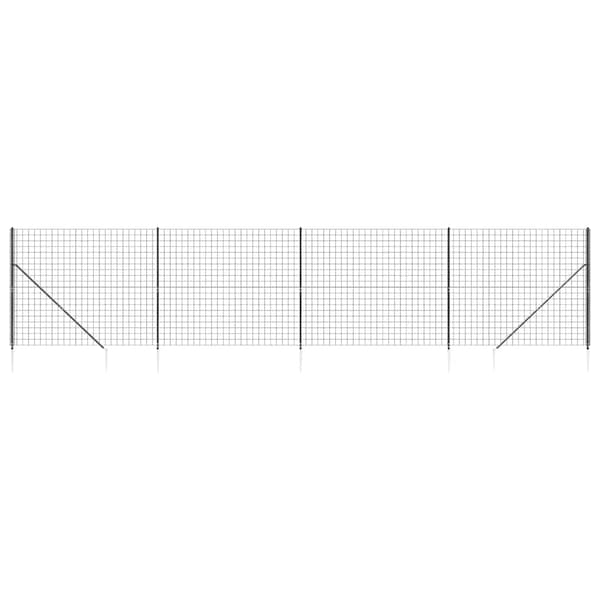 Stängsel med markspett antracit 1,6x10 m
