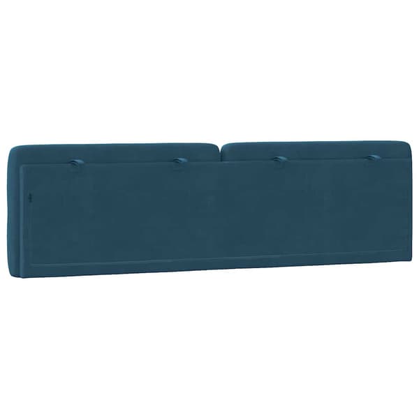 Headboard Cushion Blue 180 cm Velvet