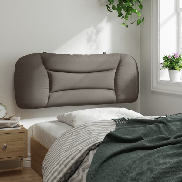 Headboard Cushion "Hvar" Taupe 100 cm Fabric