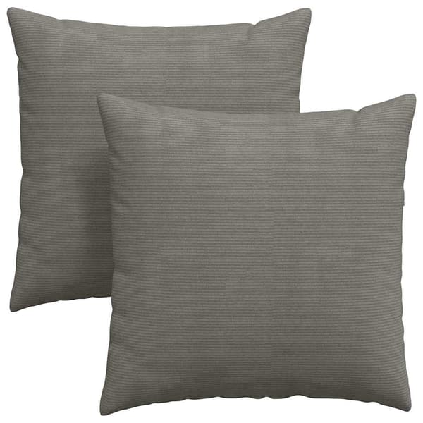 Sofakuddar 2 pcs Ljusgrå 60 x 60 cm Kordread tyg