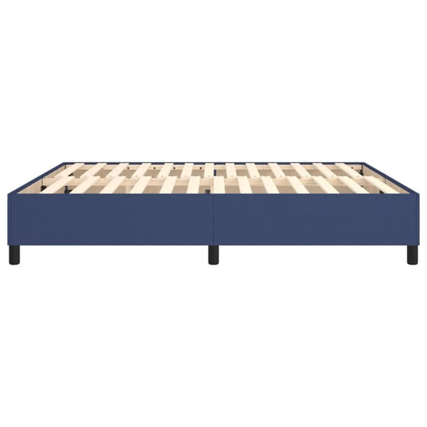 Boxspring-sängram blå 180x200 cm tyg