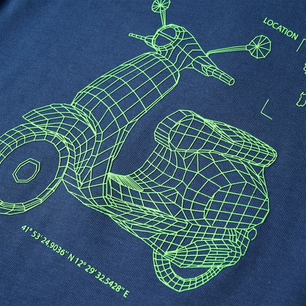 T-shirt för barn mörkblå 104