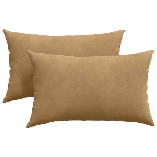 Sofakuddar 2 pcs Brun 50 x 30 cm Kordread tyg