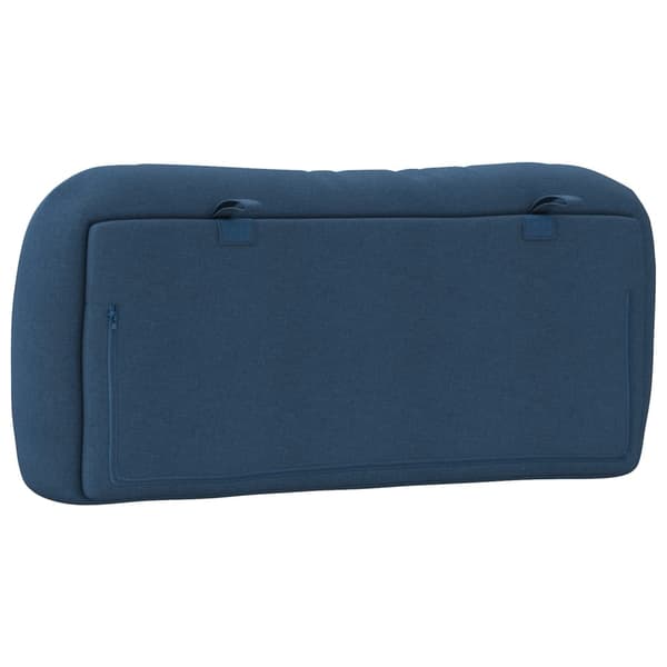 Headboard Cushion "Hvar" Blue 90 cm Fabric