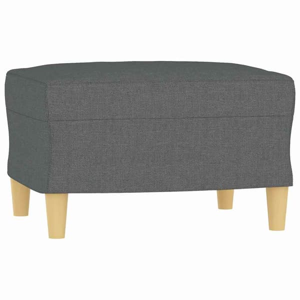 Fotpall mörkgrå 60x50x41 cm tyg