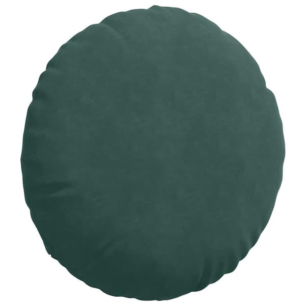 Sittkuddar 2 pcs Mörkgrön Ø60 x 21 cm Sammet