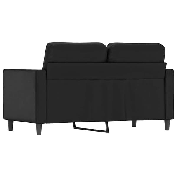 2-sitssoffa svart 120 cm konstläder