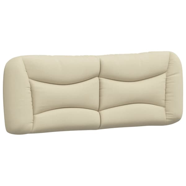 Headboard Cushion "Hvar" Cream 140 cm Fabric