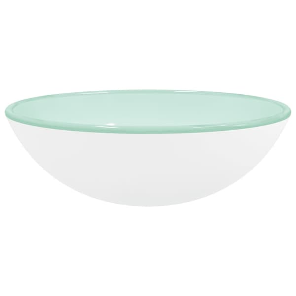 Handfat härdat glas 42x14 cm vit