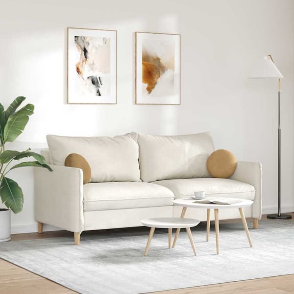 Sittkuddar 2 st Sammet Brun Ø30 x 13 cm