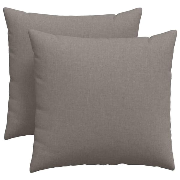 Sofakuddar 2 pcs Taupe 45 x 45 cm tyg