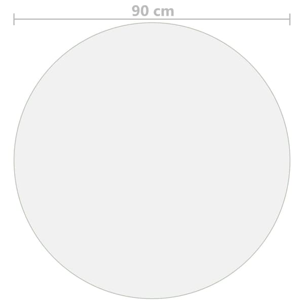 Bordsskydd matt Ø 90 cm 2 mm PVC
