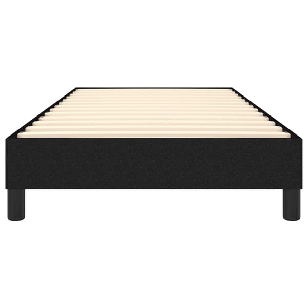Boxspring-sängram svart 80x200 cm tyg