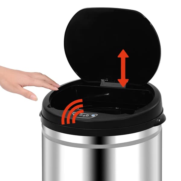Soptunna med automatisk sensor 30 L rostfritt stål