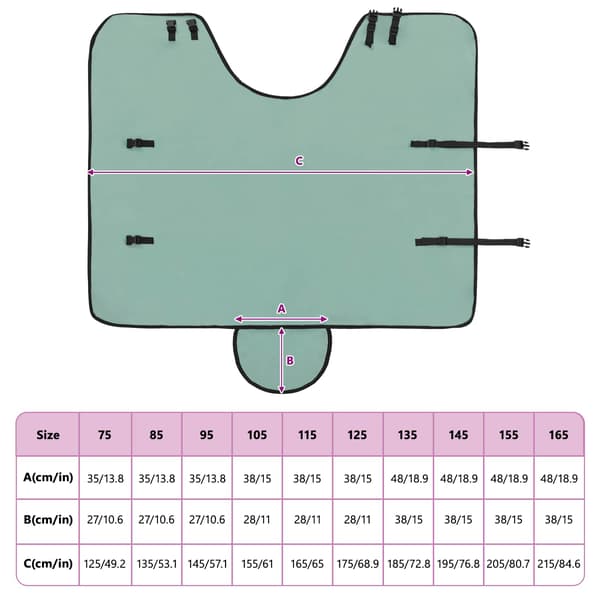 Hästdyna Speciell grön 75 cm Polyester Fleece