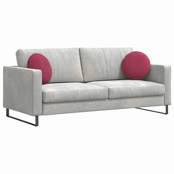Sittkuddar 2 pcs Vinröd Ø 40 x 13 cm Sammet