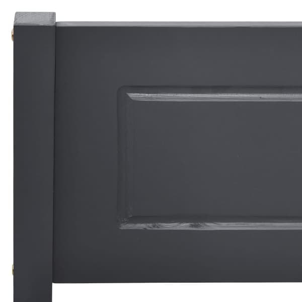 Sängram massiv furu grå 100x200 cm