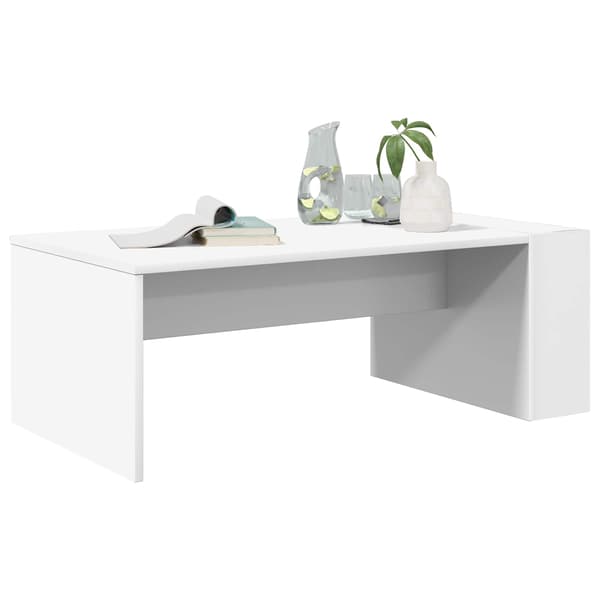 Kaffeebord Vit 95 x 50 x 34 cm Konstruerat trä