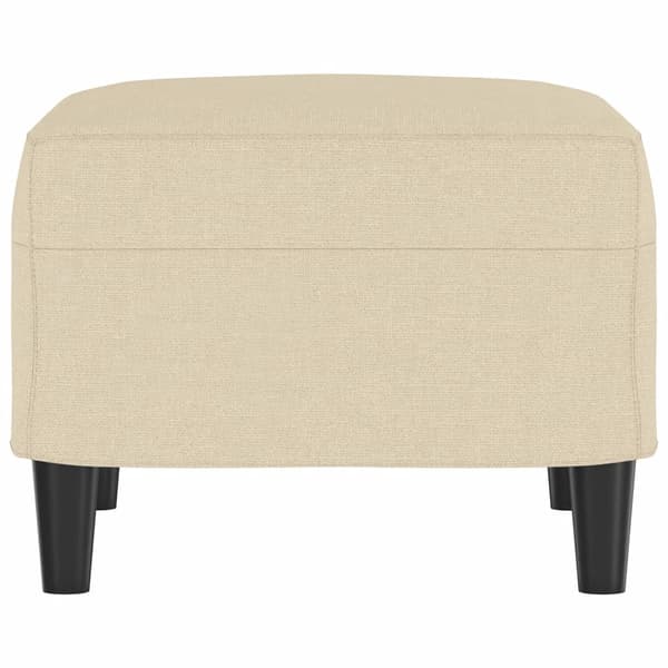 Fotpall gräddvit 60x50x41 cm tyg
