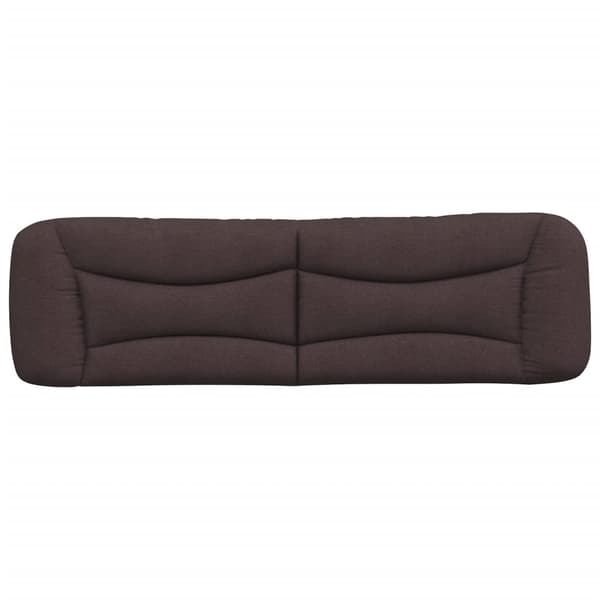 Headboard Cushion "Hvar" Dark Brown 180 cm Fabric