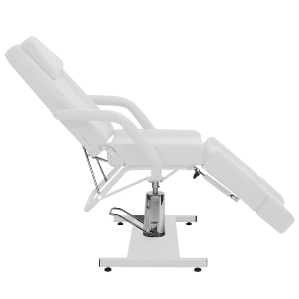 Behandlingsstol konstläder vit 180x62x78 cm