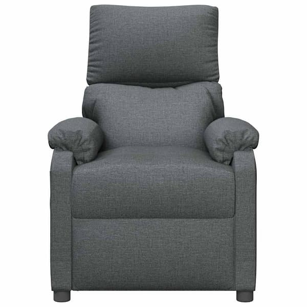 Reclinerfåtölj mörkgrå tyg