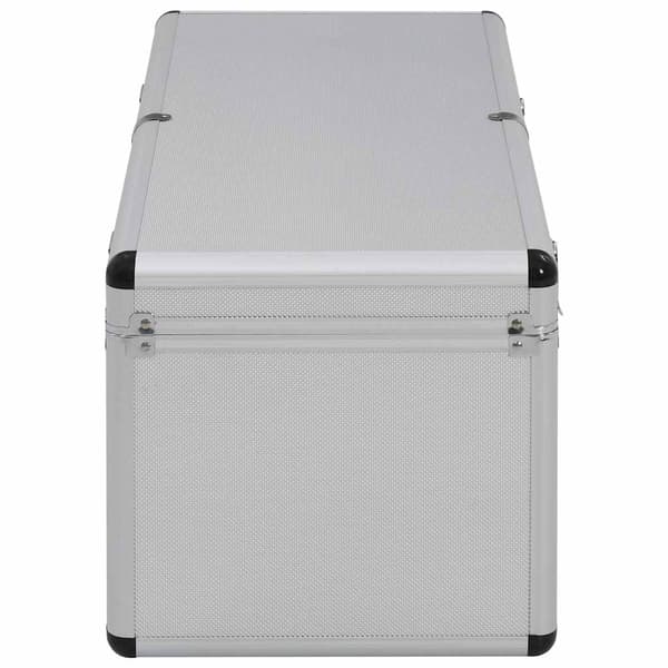 Förvaringsväskor 2 st silver aluminium