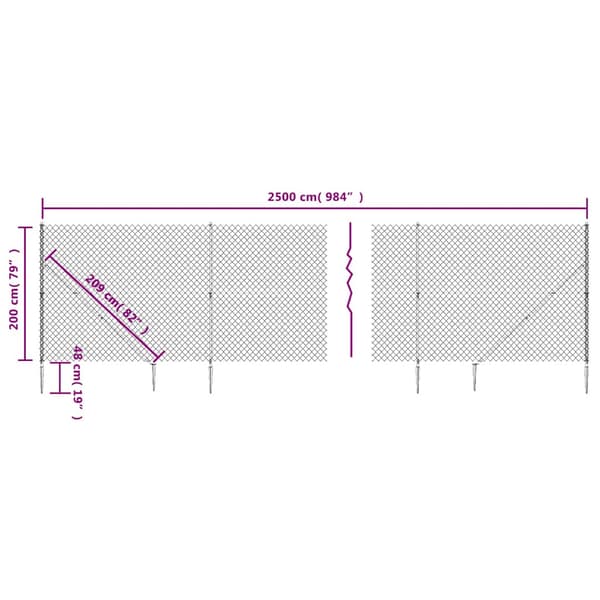 Gunnebostängsel med markspett grön 2x25 m
