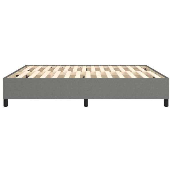 Boxspring-sängram mörkgrå 160x200 cm tyg