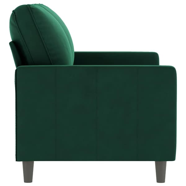 Soffa 2-sits mörkgrön 120 cm sammet