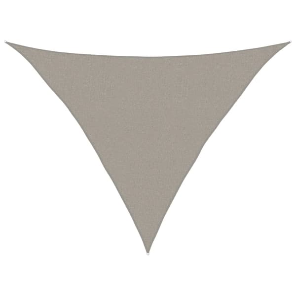 Solsegel 160 g/m² triangulär ljusgrå 2,5x2,5x3,5 m HDPE