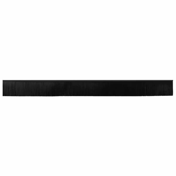 Självhäftande dörrborstlist 6 pcs Svart 100 cm