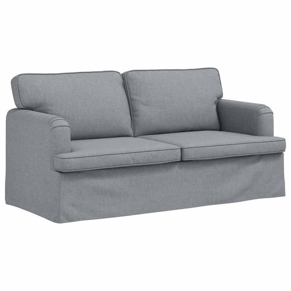 Soffa Ljusgrå 162 x 80 x 85 cm tyg