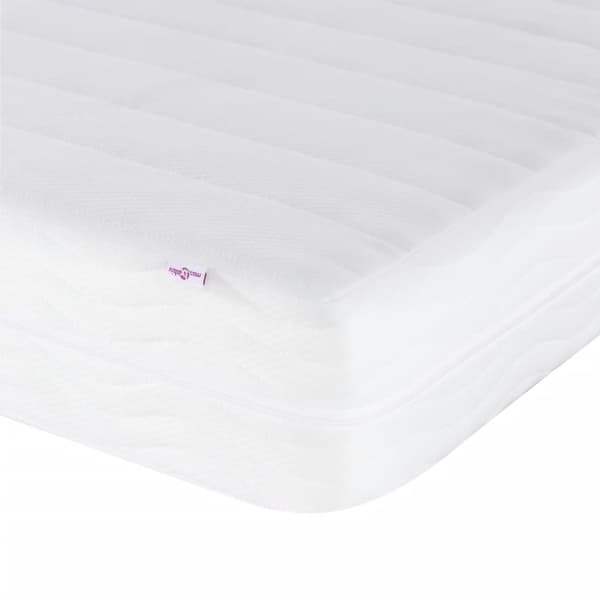 Bed with Mattress "Dover" Light Grey 180x200 cm Fabric