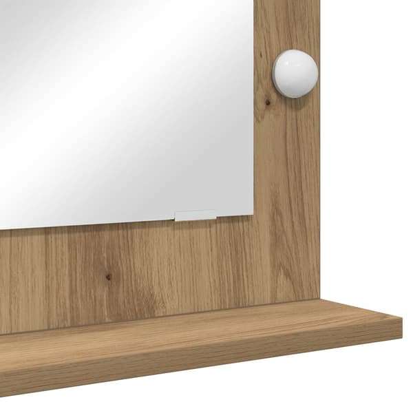Smink Spegel Artisan Ek 70 x 50 x 18 cm Rektangulär