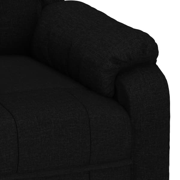 Reclinerfåtölj svart tyg