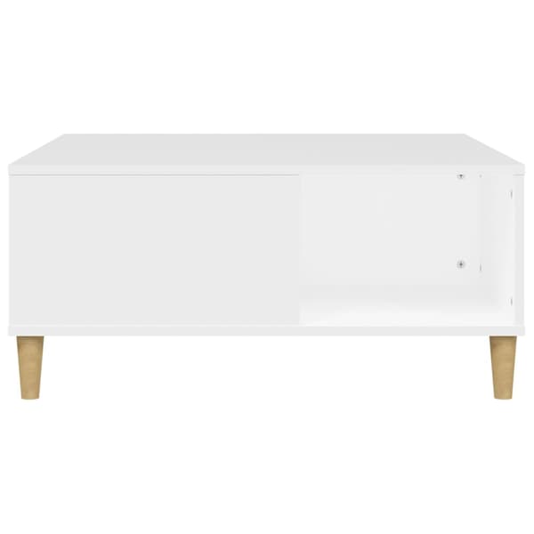 Soffbord vit 80x80x36,5 cm konstruerat trä