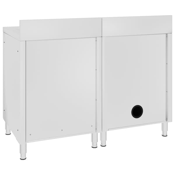 Diskho för storkök rostfritt stål 120x60x96 cm