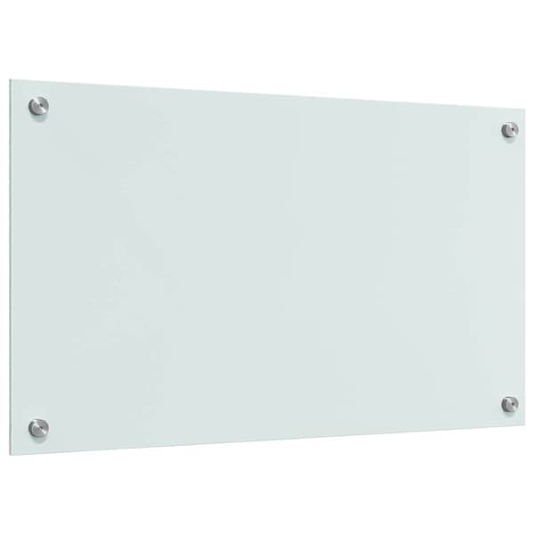 Köksskydd 2 pcs Vit 70 x 40 cm härdat glas