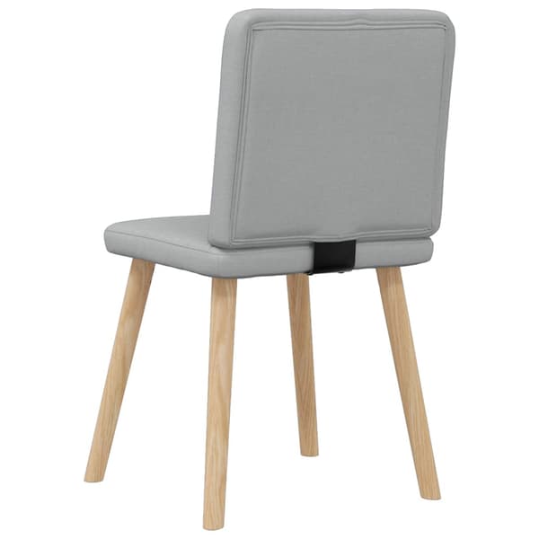 Matstolar 4 st ljusgrå tyg