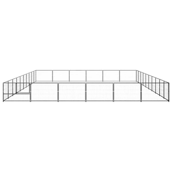 Hundgård svart 60 m² stål