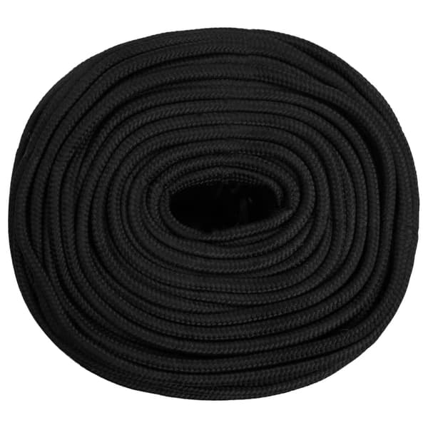 Båtlina helsvart 8 mm 100 m polypropen