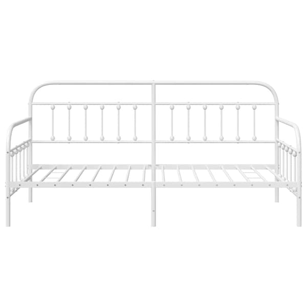 Dagbäddram Vit 100 x 200 cm Pulverlackerat stål